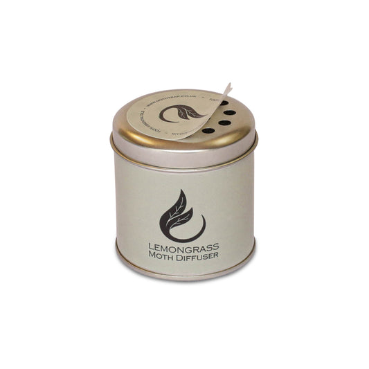 lemongrass moth repellent diffuser tin