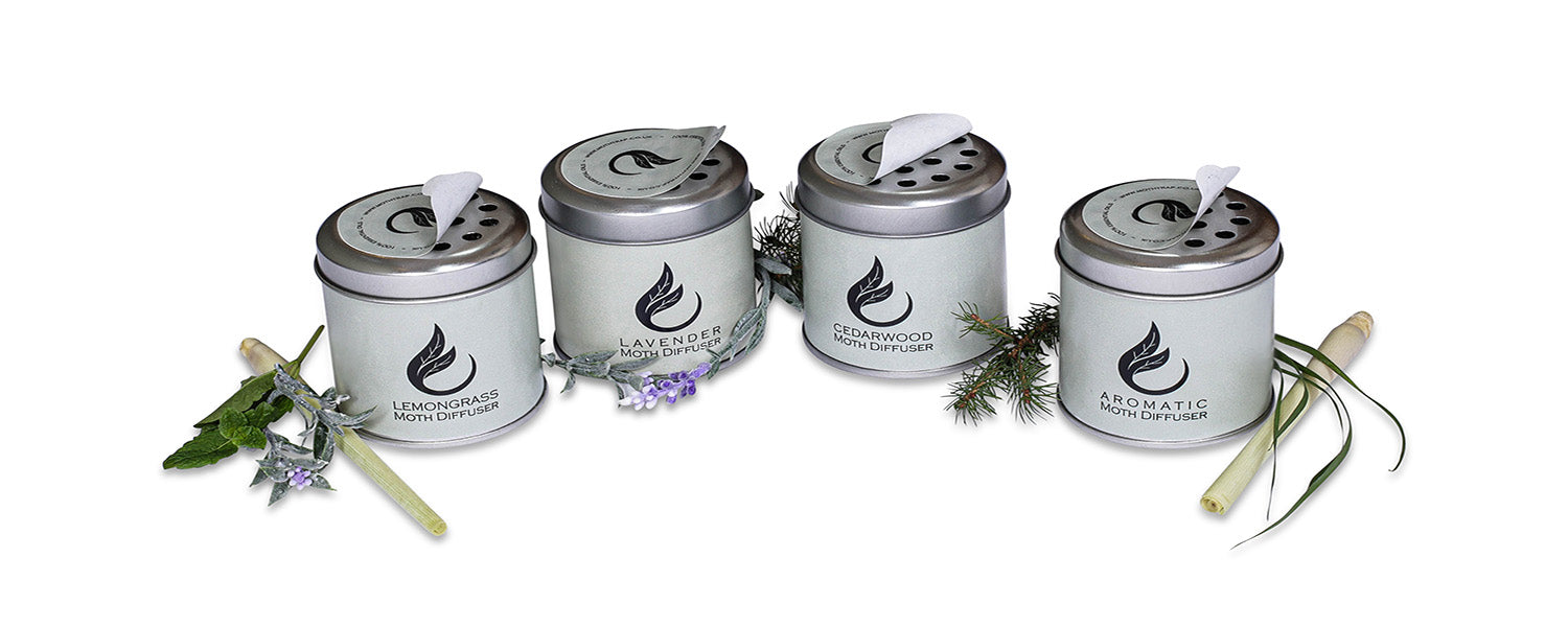 4 moth repellent diffusers with herbs  